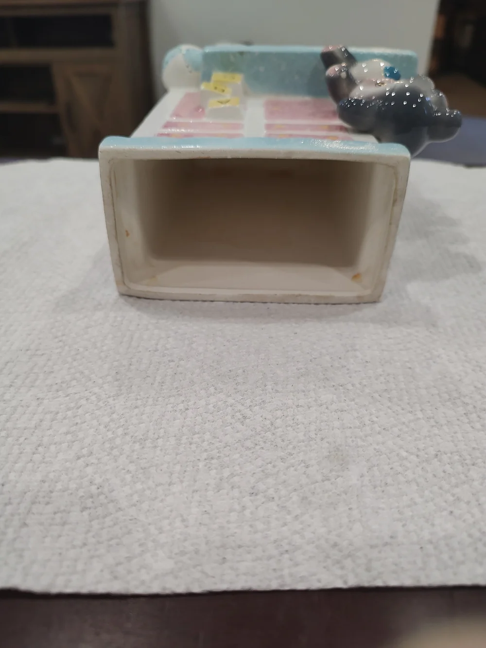 Vintage 1959 Rubens Originals Bear ABC Nursery Ceramic Planter #524